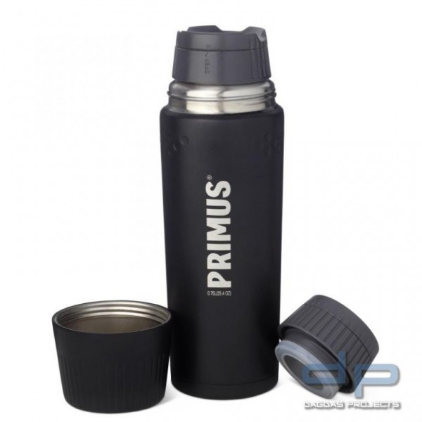 PRIMUS® TrailBreak Vacuum Thermoflasche (0,75L) matt schwarz, 0,75 Liter Volumen