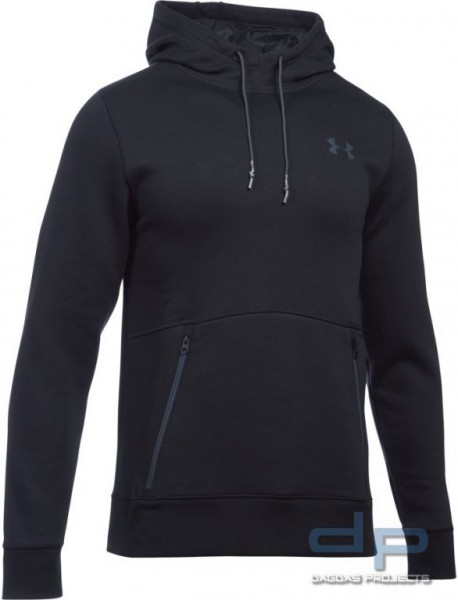 Under Armour Hoodie Varsity Charged Cotton Schwarz