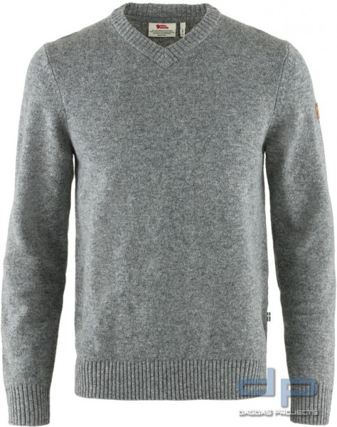 Fjällräven V-Neck Sweater Grau
