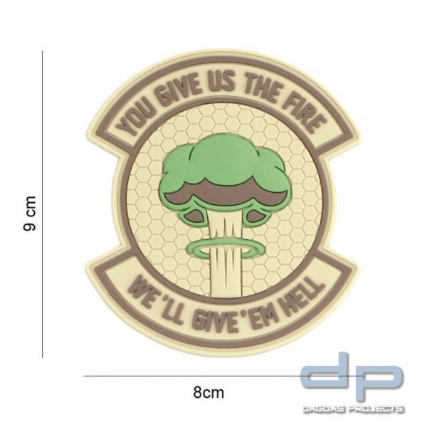 Emblem 3D PVC We give &#039;em hell #8093