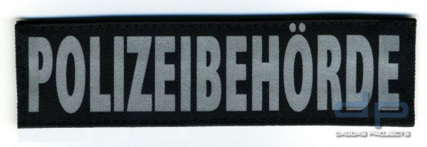 Behörden Stoff-Klettschild Rückenschild 30 x 8,5 cm, inkl. Klettrücken Aufschrift: PRESSESPRECHER