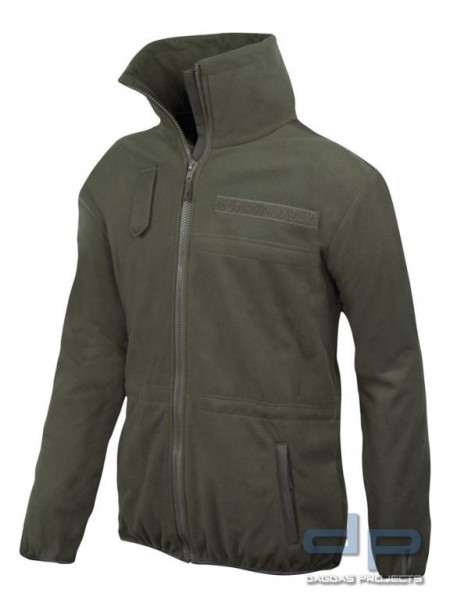 BW Fleecejacke Alpin mit Membrane Oliv