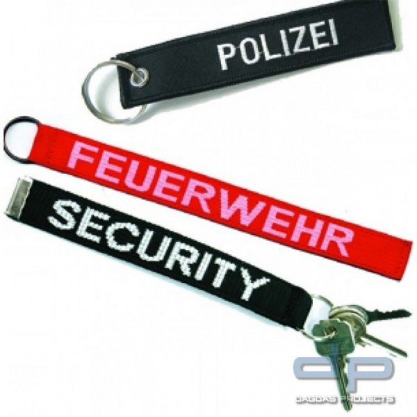 Schlüsselanhänger &quot;Polizei&quot; , &quot;Security&quot; , &quot;Zoll&quot;