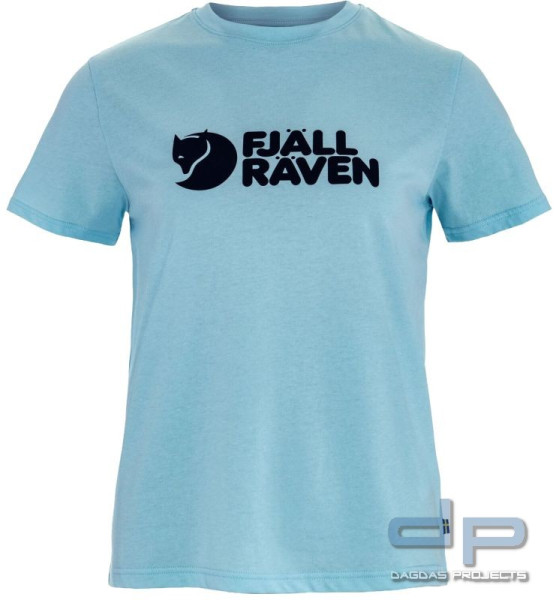 Fjällräven - Logo Tee W (T-Shirt Frauen) in Hellblau