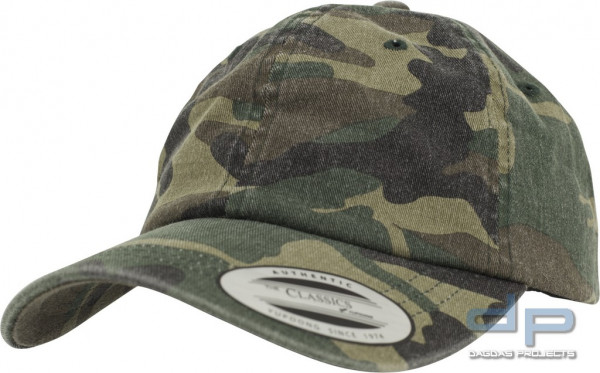 Low Profile Camo Washed Cap in verschiedenen Farben