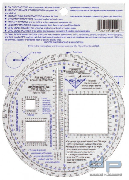 RM MILITARY ROUND PROTRACTOR KARTENWINKELMESSER