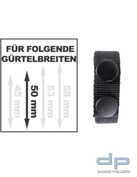 COP® 9130 textiler Dual-Gürtelhalter 4er-Pack mit 2 Knöpfen &amp; 2 Gürtelschlaufen