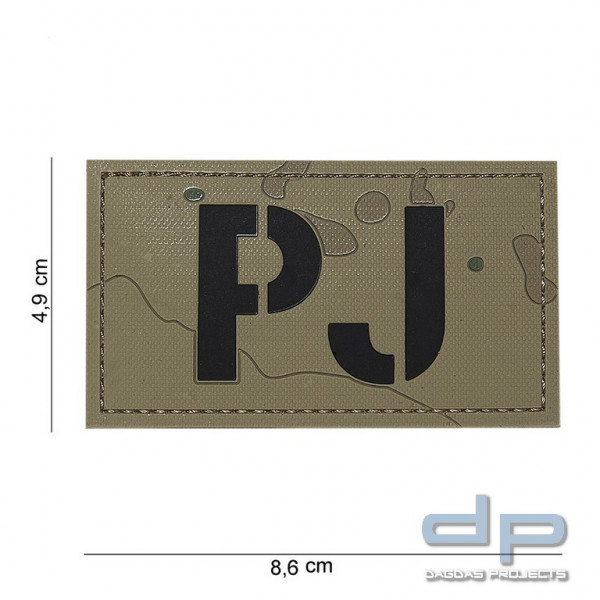 Emblem 3D PVC PJ gefleckt