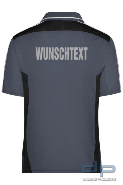 Craftsmen Poloshirt mit Wunschaufdruck Farbe carbon/black Größe 3XL