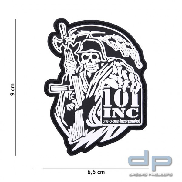 Emblem 3D PVC 101 INC Reaper Gun