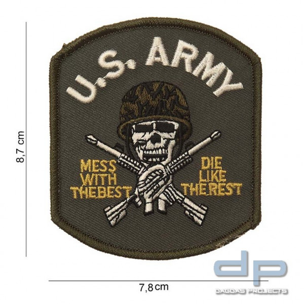 Emblem Stoff US Army (Totenkopf)