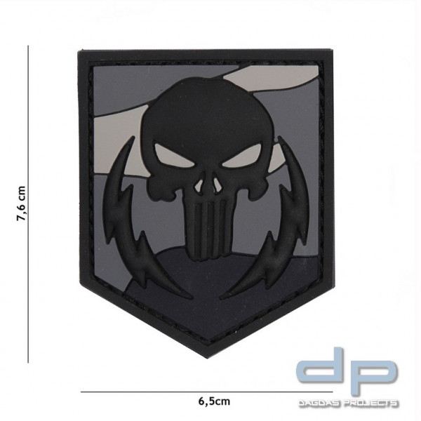 Emblem 3D PVC Punisher thunder strokes night