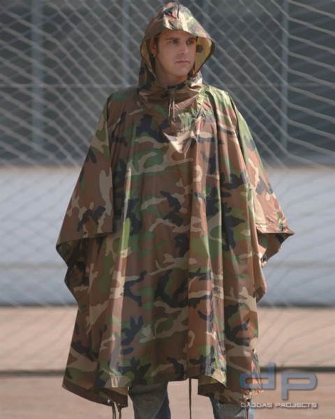 PONCHO RIPSTOP WOODLAND VPE 2