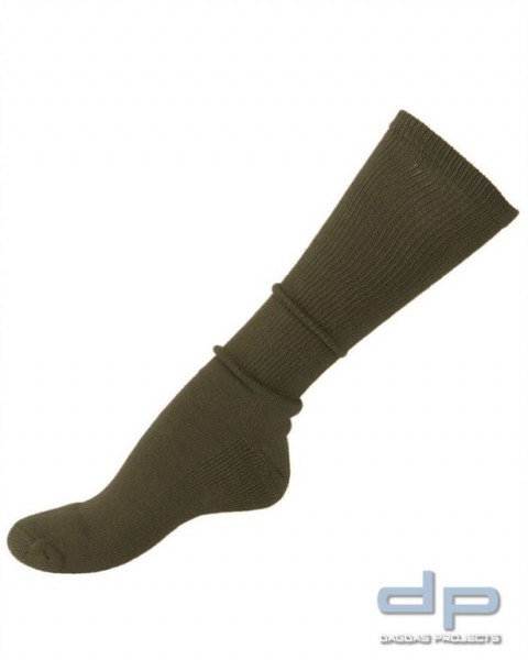US Socke mit Frottesohle oliv VPE 12