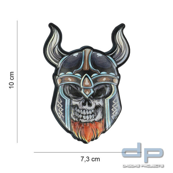 Emblem 3D UV Totenkopf Wikinger