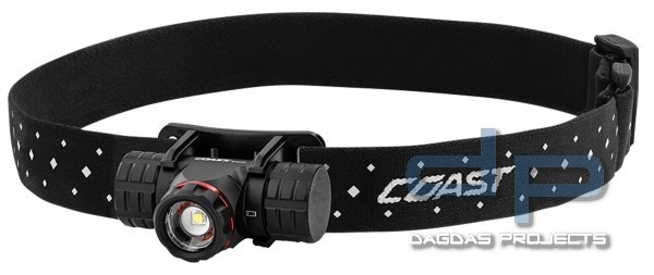 COAST XPH25R Stirnlampe (410 Lumen 3 Leuchtmodi)