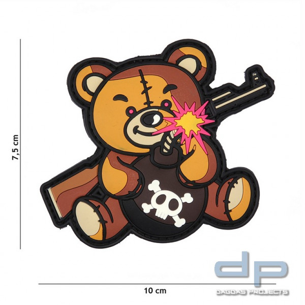 Emblem 3D PVC Terror Teddy braun