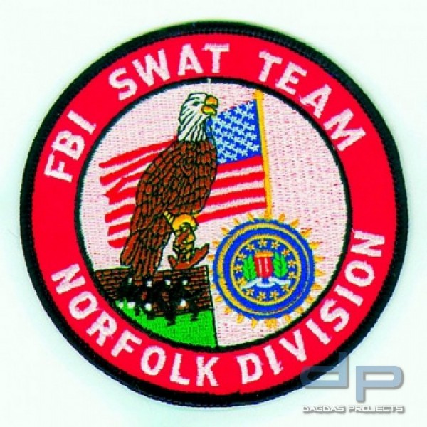 Stoffaufnäher - F.B.I. - Norfolk Division - SWAT Team