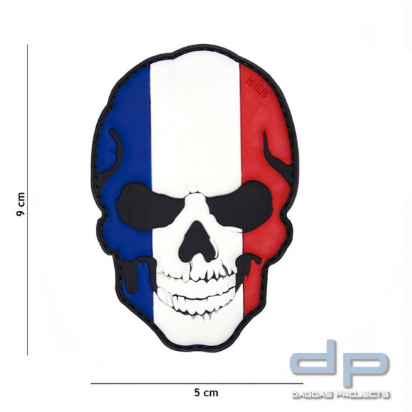Emblem 3D PVC Skull Frankreich