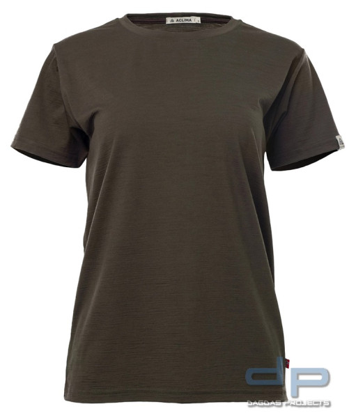 Aclima Lightwool 180 Classic Tee Women in Tarmac (Merino T- Shirt)