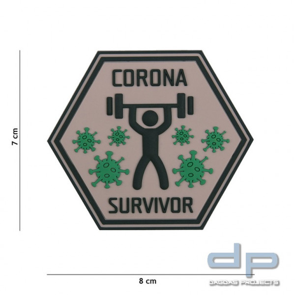 Emblem 3D PVC Corona Survivor #6101