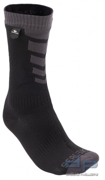 SealSkinz Waterproof Warm Weather Mid Sock in schwarz