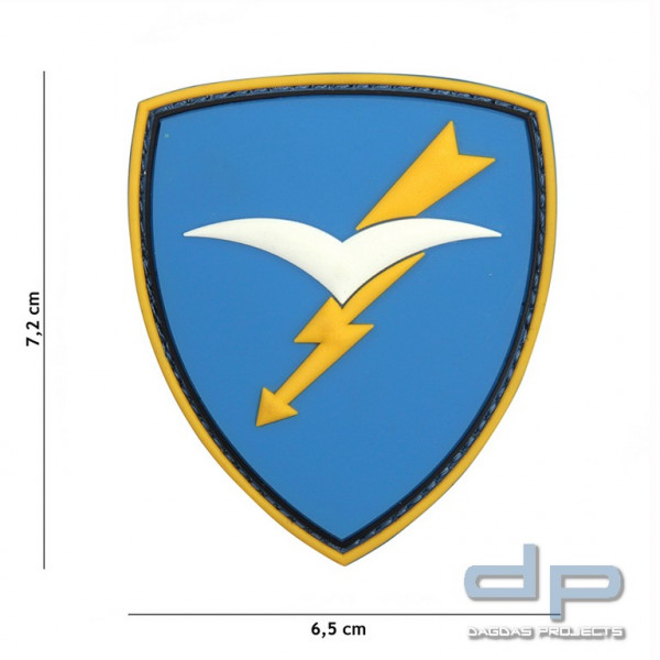 Emblem 3D PVC Paratroopers Brigade Folgore blau