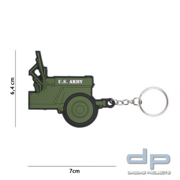 Schlüsselanhänger 3D PVC Jeep U.S. Army #105