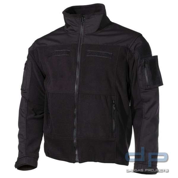 Fleece-Jacke, &quot;Combat&quot;, Schwarz