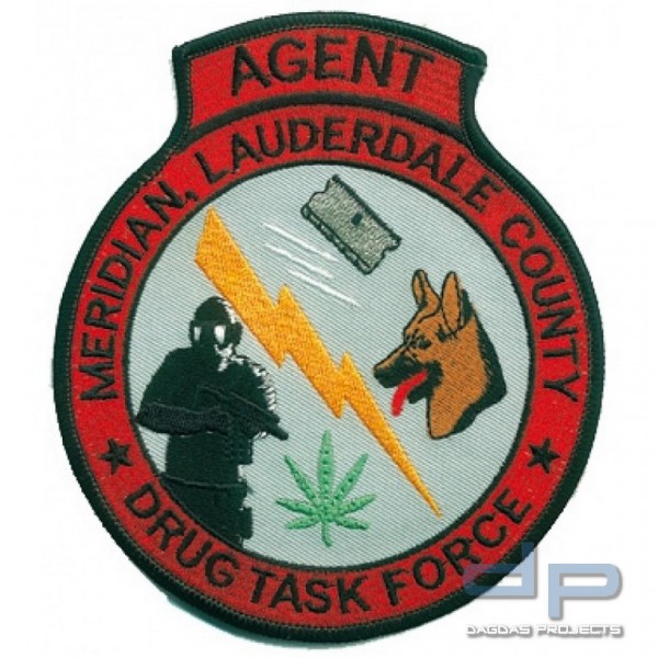 Stoffaufnäher - Meridian, Lauderdale County - Drug Task Force Agent