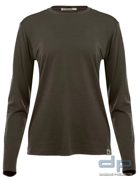 Aclima Lightwool 180 Crewneck Women in Tarmac (Shirt und leichter Pullover aus Merino)
