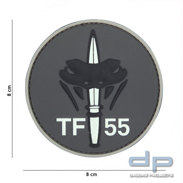 Emblem 3D PVC TF-55 grau