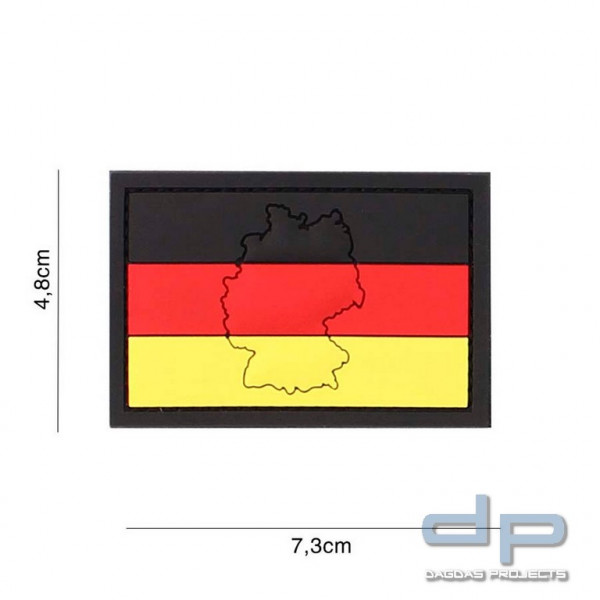 Emblem 3D PVC Deutschland mit Kontur
