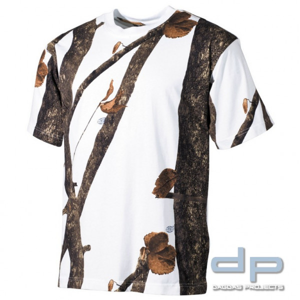 US T-Shirt, halbarm, hunter-snow, 170 g/m²