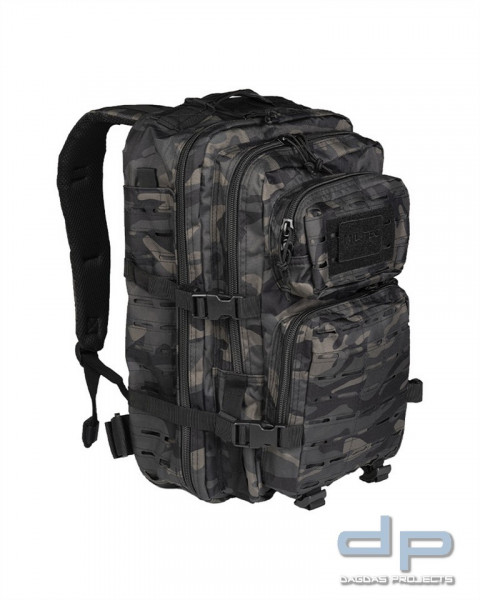 US ASSAULT PACK LG LASER CUT DARK CAMO VPE 2