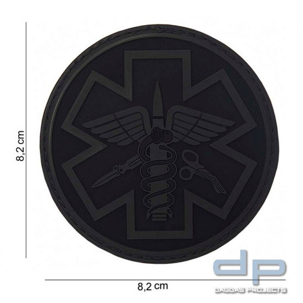 Emblem 3D PVC Para Medic Schwarz