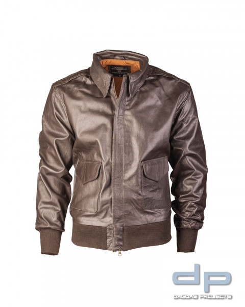 US LEDERJACKE FLIEGER A2 BRAUN