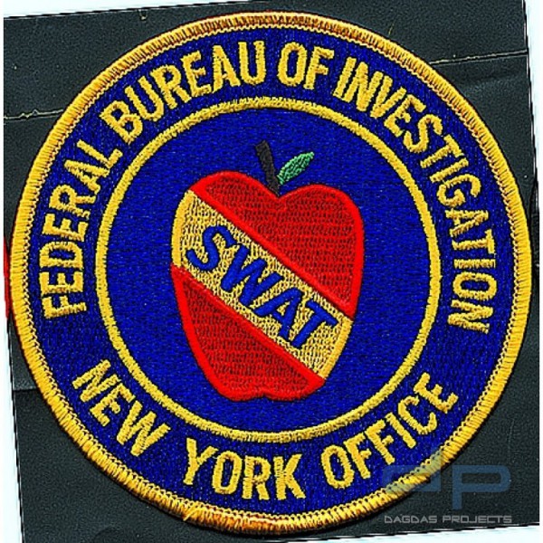 Stoffaufnäher - F.B.I. - New York Office - S.W.A.T. (Unit)