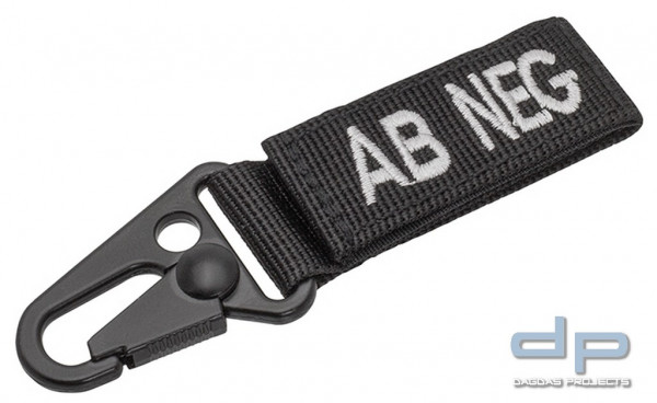 Tactical Keyholder Blood AB NEG 5er-Pack in verschiedenen Farben