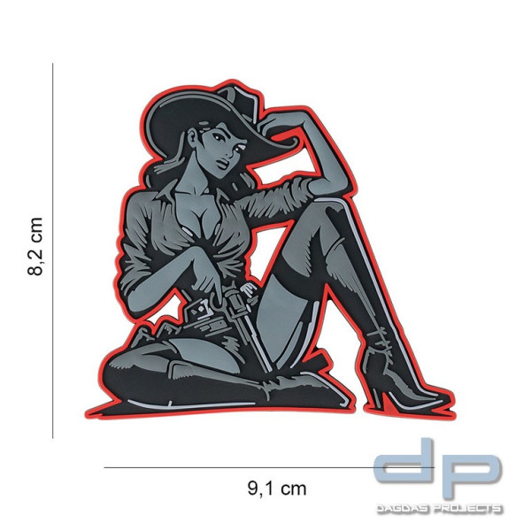 Emblem 3D in PVC Cowgirl