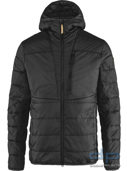 Fjällräven - Keb Padded Hoodie M in Schwarz