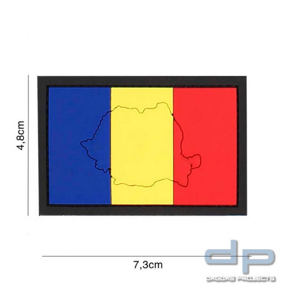 Emblem 3D PVC Rumänien mit Kontur