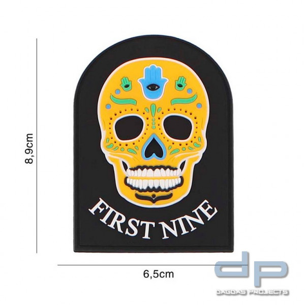 Emblem 3D PVC First nine (tab) gelb