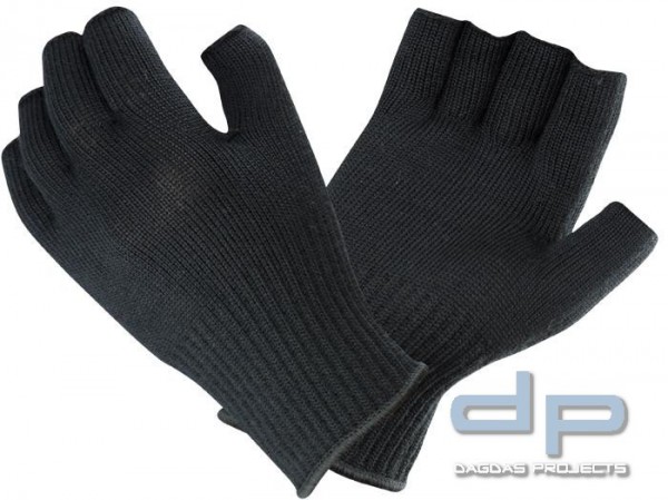 SealSkinz Fingerless Thermal Liner Gloves Schwarz