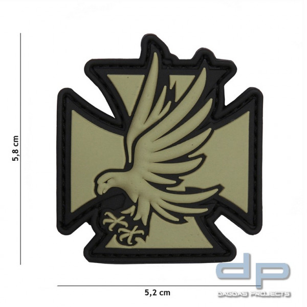 Emblem 3D PVC Iron Eagle grün