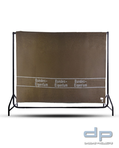 BW WOLLDECKE ′BUNDESEIGENTUM′ 200X210 CM OLIV VPE 2