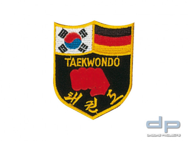 Stickabzeichen deutsch-koreanisches Taekwondo-Abzeichen