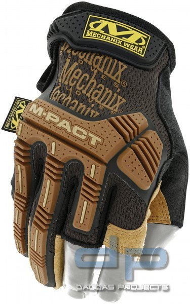 Mechanix Handschuhe M-Pact Framer Leather in Hellbraun