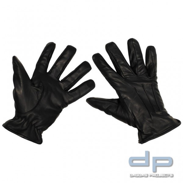 Lederhandschuhe, "Safety", schwarz, schnitthemmend Größe: M