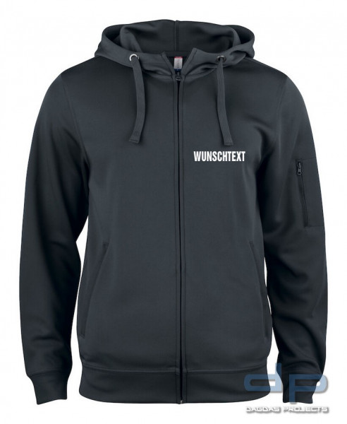 Basic Active Hoody Full Zip in verschiedenen Farben mit Wunschaufdruck